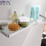 3305 2016 top selling simple european style 304 stainless steel Bathroom accessories single glass shelf                        
                                                Quality Choice