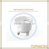 Wholesale Universal Portable 5V 2.1A 2 USB Ports UK Type Mobile Phone Charger Quality Choice thumbnail-4