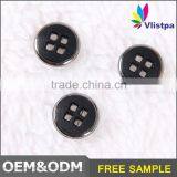 Free Sample ! Factory Price Silver Plating Simple Design Plastic 4 Hole Button thumbnail-2
