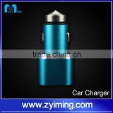 New Dual USB Car Charger With Emergency Hammer Function Stainless Steel 12v Car Battery Charger