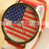 Newest USA flag watch withalloy case for sale with customer logo