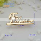 Owm Zinc Alloy Logo for Purse by Manufacturer in China Metel Tags Wholesale