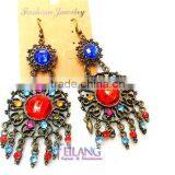Exaggerated Fashion Alloy Earrings Gemstone Earrings thumbnail-1