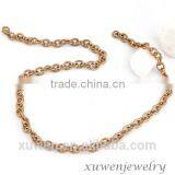 Various Sizes Small Rolo Shape Rose Gold Stainless Steel Necklace Chain
