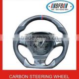 China Manufacturer E90 Carbon Car Steering Wheel Wrap With Leather