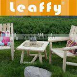 LEAFFY- Natural Log Chair and Table thumbnail-1