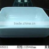 Melamine Nice Design White Square Dessert Bowl thumbnail-1