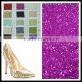 PU Glitter Synthetic Leather for Shoes and Wedding Decoration Usage Quality Choice thumbnail-1
