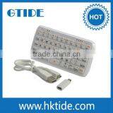 Silicone Pocket Mini Bluetooth V3.0 Wireless Palm Keyboard With Power Bank