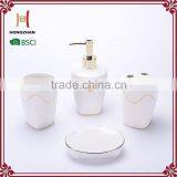 White New Carved Desgin Bathroom Sets thumbnail-1