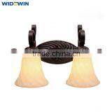 2*E14 Modern Glass Wall Lights Hotel Wall Sconce Lamp thumbnail-1