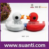 White and red rubber bath duck/floating bath duck toy