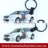 Environmental Custom Promotional Gift Car Shape LED Squeeze Key Lights Soft Pvc Keychain thumbnail-2