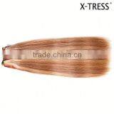 18inch P 33 and 613 Dark Aubrun and Bleach Blond 105 Gram Good Ratio Remy Cuticle Intact Virgin Mongolian Human Hair Extension thumbnail-3