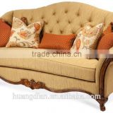 European style sofa design antique button tufted velvet fabric chesterfield sofa