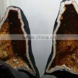 Citrine Geode for Sale Natural Quartz Crystal Cluster Geode Wholesale Feng
