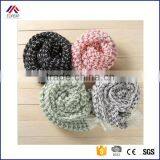 Slouchy Black White Yard Dyed Unisex Scarf thumbnail-1