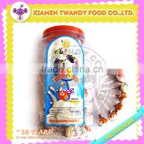Hot-selling Milk Pop Juice Cow Milk Candy Lollipops in jar