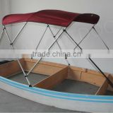 aluminum tube bimini top with 600d heavy duty polyester