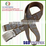 2015 fashion customized gifts high quality polyester belt,silk screen printing waistband for men or women