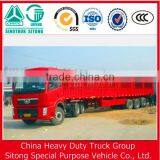 Fence Semi Trailer , Tri-axle Stake Dropside Semi Trailer for Sale thumbnail-5
