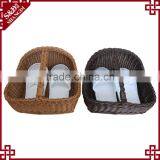 S&D Eco Friendly Good Quality Plastic Woven Rattan Hotel Crochet Plastic Shoe Box thumbnail-2