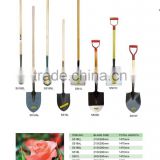 PAGE28 STEEL SHOVELS WITH WOODEN HANDLE