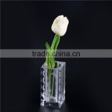 New product trendy style fashion crystal glass flower vase from China