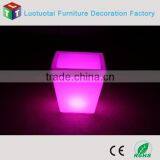 Manufacturer PE LED Square Flower Pot/PE Led Bucket With Remote Control 16 Mix Changeable Colors Up39*Dn26*H40CM thumbnail-2