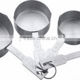 Top Quality 4pcs Stainless Steel Spoon Set Measuring Cup Spoon With Silicon Handle thumbnail-6