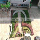 SJLJ013601 High Quality Artificial Green Wall Indoor Outdoor Decorative Artificial Grass Wall thumbnail-1