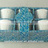 Ceramic Cawa Cup, Cups of Arabic Coffee Cawa, 6 PCS Set thumbnail-4