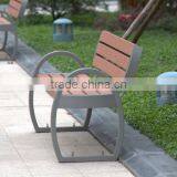 Wholesales Cast Aluminum Wooden Bench Without Backrest thumbnail-4