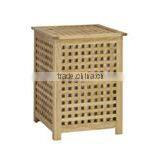 European Style Wooden Grid Series Product Wooden Laundry Basket thumbnail-5