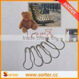 2016 Hot Sale Silver Calabash Shape Safety Pin Pear Gourd Shape Coilless Tag Fastener Pin thumbnail-2