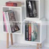 WHITE/NATURAL S/3 MDF/WOODEN CUBE TABLE thumbnail-1