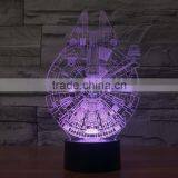 Remote Control Colorful 3D Illusion LED Night Light 3D Acrylic Lamp for Indoor Decoration for Festival Gift thumbnail-1