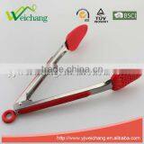 WCHXK01 Premium Comfort Stainless Steel Locking Strawberry Shape Food Tongs With Heat Resistant Silicone Heads, Good Grip thumbnail-3
