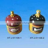 Cute Ceramic Pet Food Container With Lid thumbnail-1