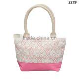 2017 Best Canvas Printed Tote Bag With Padded Rope Handle thumbnail-1