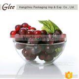 Elegant Graceful Custom Wholesale Rose Carved Footed Low Mixing Glass Bowl thumbnail-1