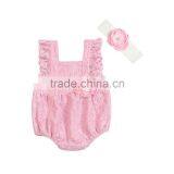 Fashion Design 100% High Quailty Floral Lace Baby Romper Baby Clothes Lace Outfit thumbnail-6