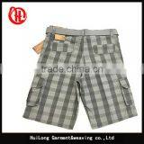 Men Cool Polyester Fashion Summer Board Cargo Shorts With Belt thumbnail-4