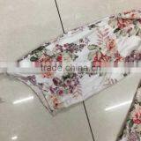 Cheap Boat Neck Mid-sleeve Flower Print Women Tops Factory Closeouts thumbnail-2