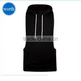 Cut Off Hoodie Mens Gym Tank Top for Bodybuilding
