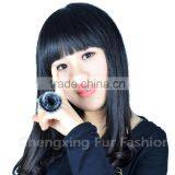 CX-A-64F Rabbit Fur Cute Flower Fashion Ring thumbnail-6