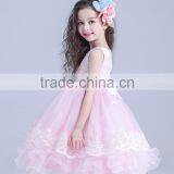 Cute Summer Kids Bowknot Tulle Dresses Prom Party Princess Ball Gown Formal Dress thumbnail-3