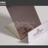 304 Decorative Brown Golden Mirror Stainless Steel for Building Material thumbnail-1