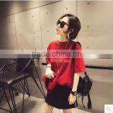 The New 2017 Contracted Letters Printing Easy Short Sleeve T-shirt Dress Tide Personality thumbnail-1