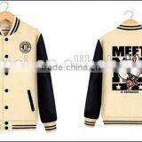 100% Polyester Wholesale Customized Man Woman Baseball Jacket thumbnail-1